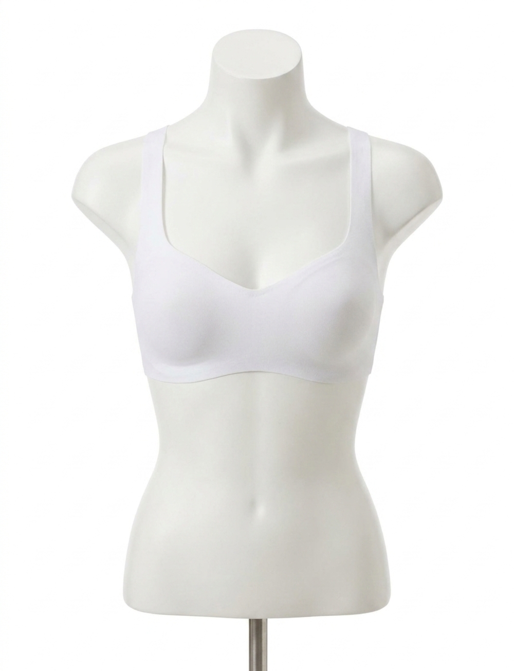 NEW COMMANDO butter soft support racerback bralette in white